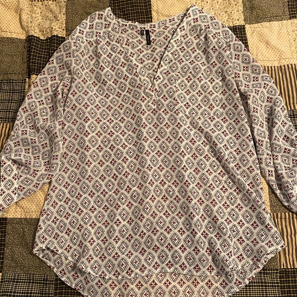 Maurices sheer blouse size Large